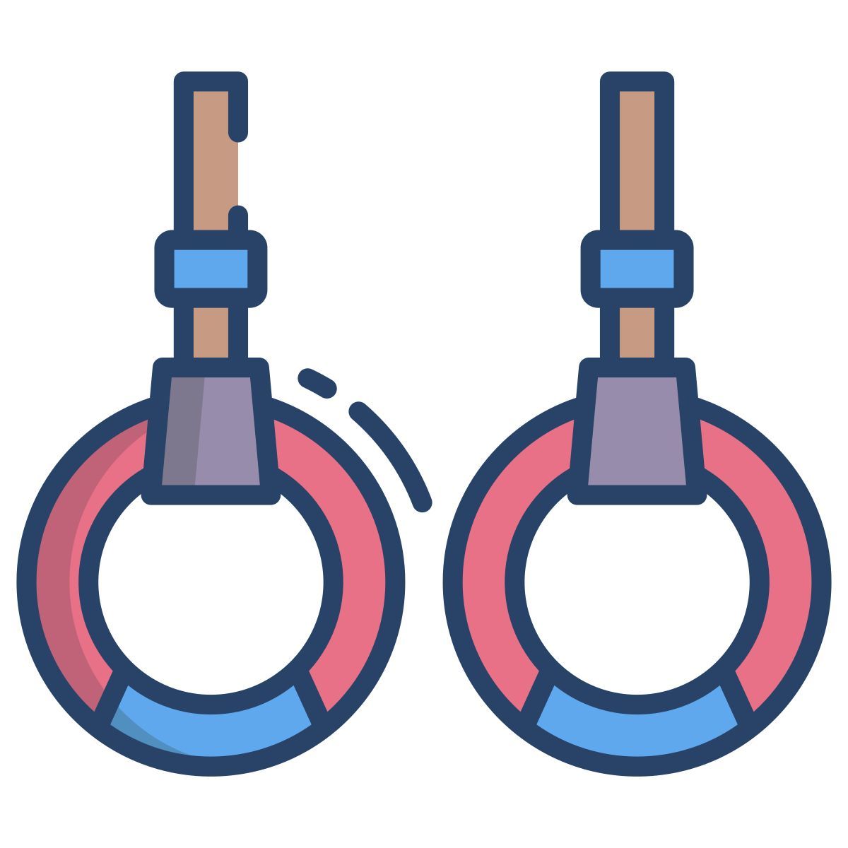 gymnastic rings icon