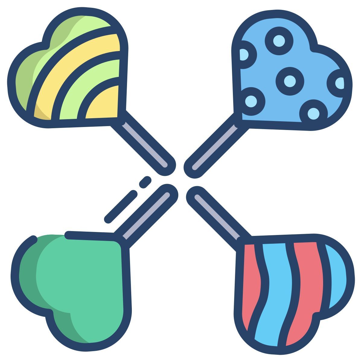heart lollipop icon