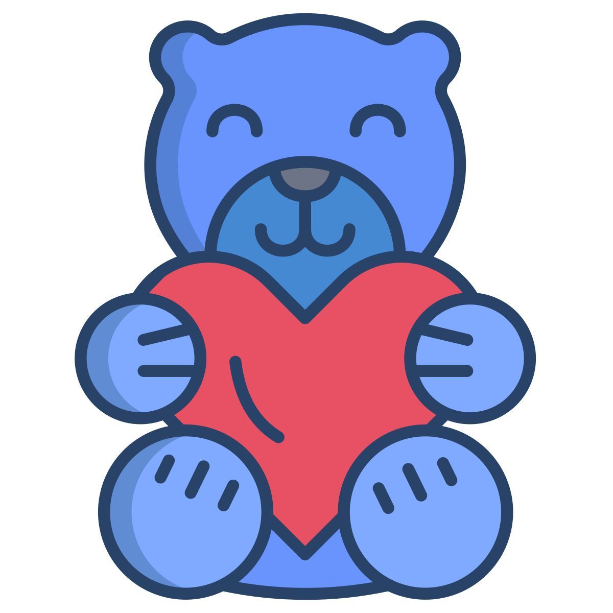 heart teddy bear icon