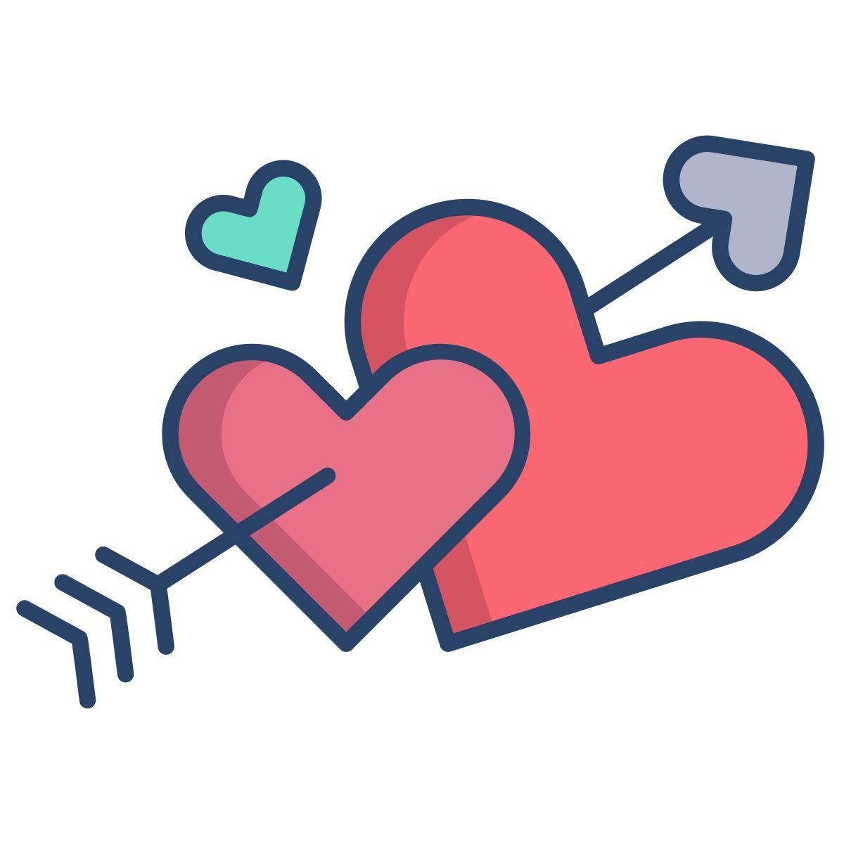 hearts and arrow icon