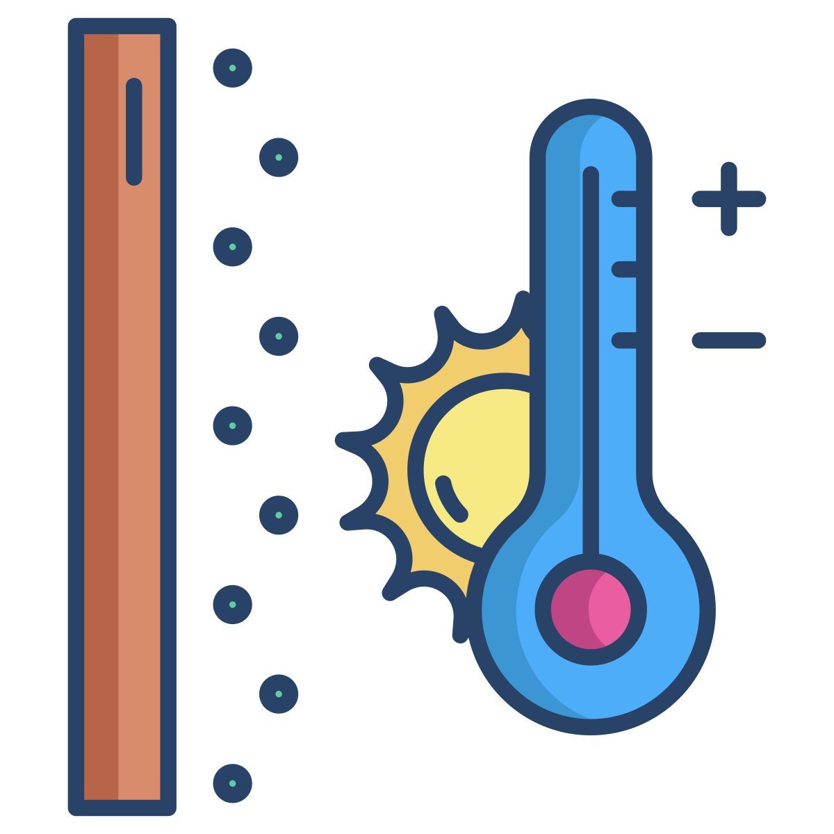 high temperature icon