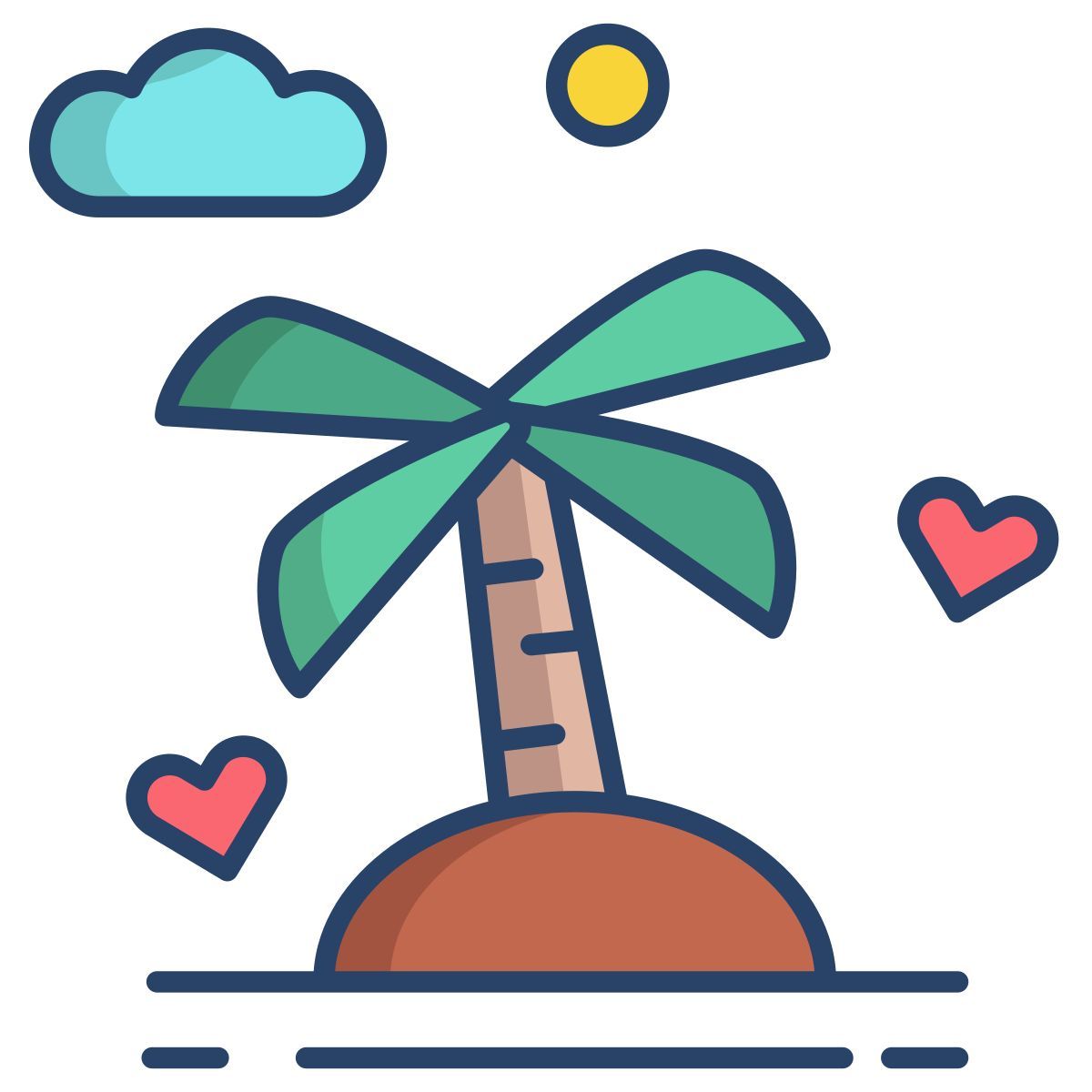 honeymoon island icon