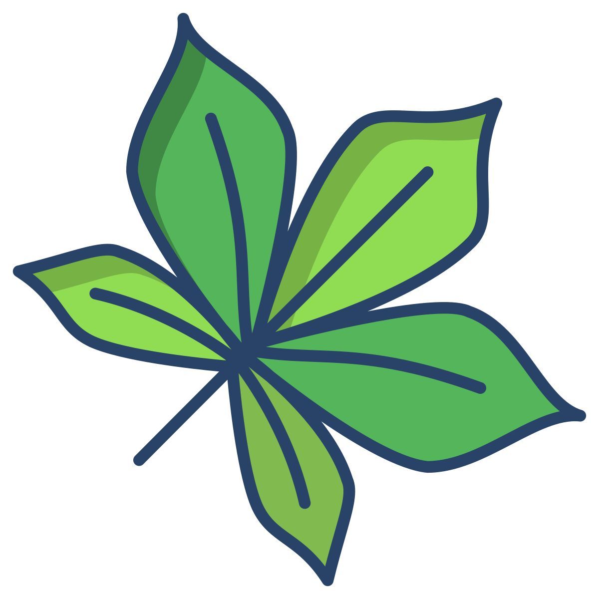 horse chestnut leaf icon