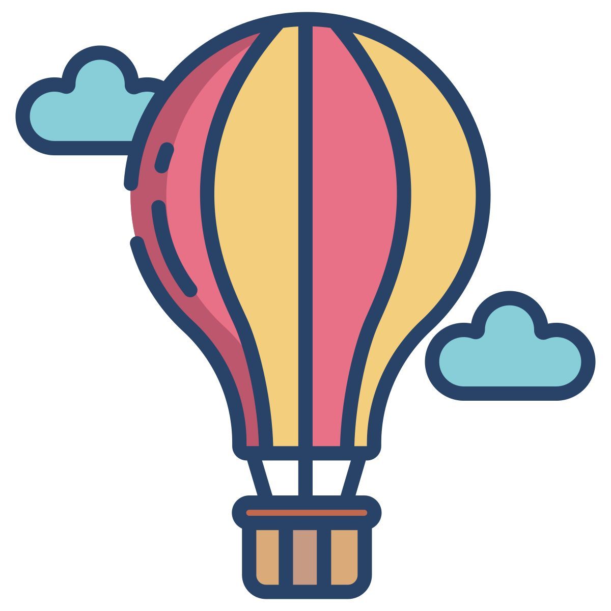 hot air balloon icon