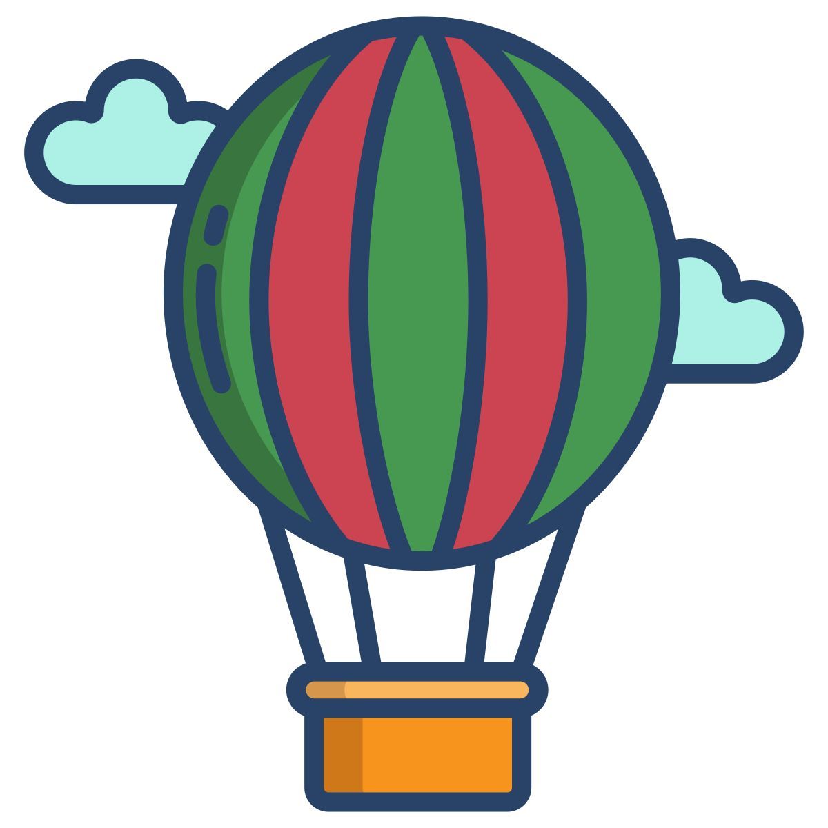 hot air balloon icon