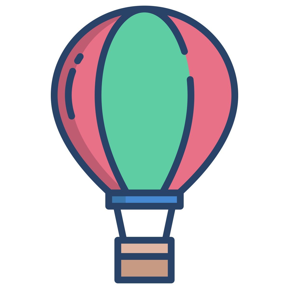 hot air balloon icon