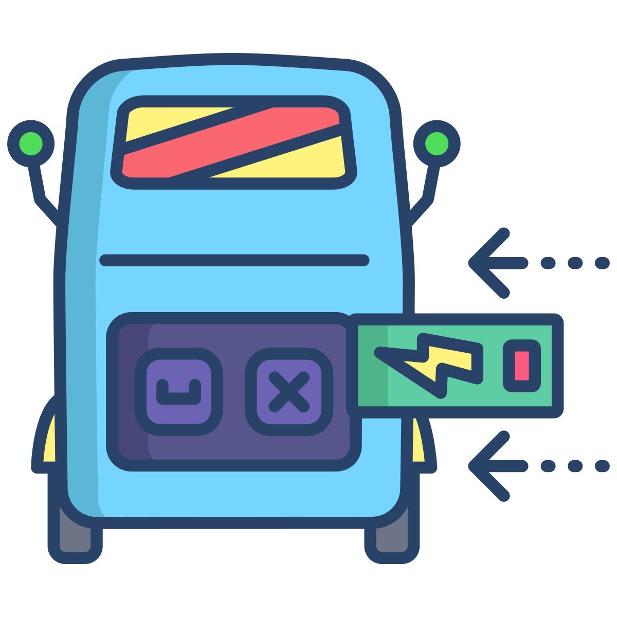 inserting battery icon
