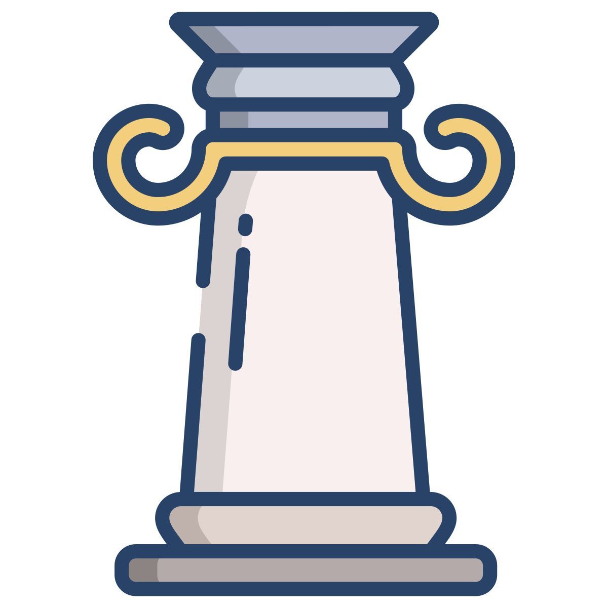 ionic greek pillar icon