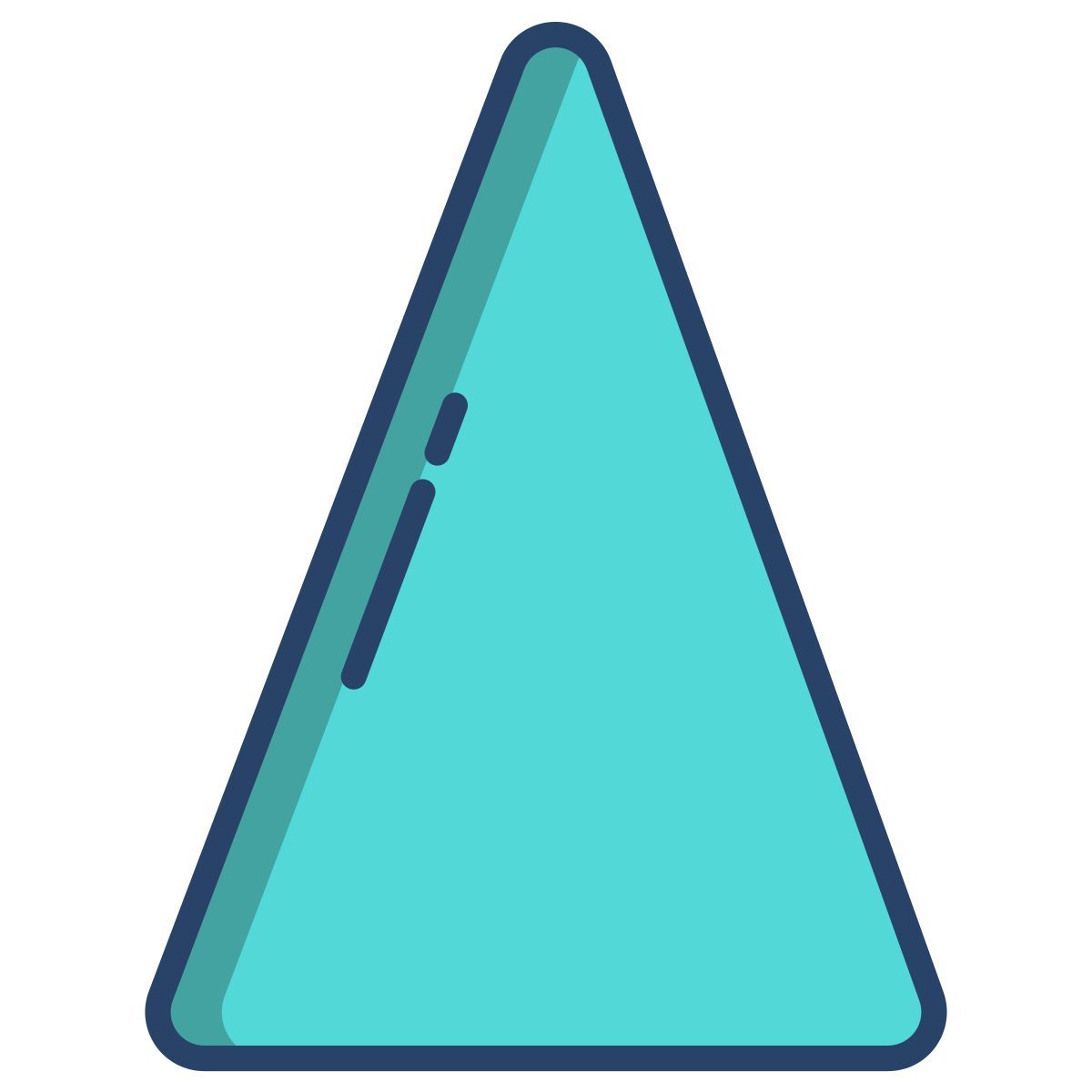 triángulo isósceles icon