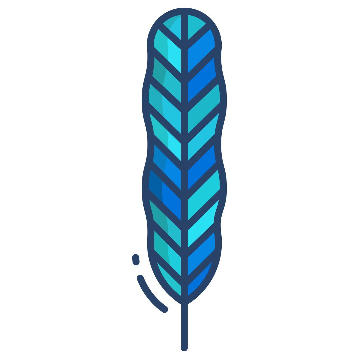 kingfisher feather icon