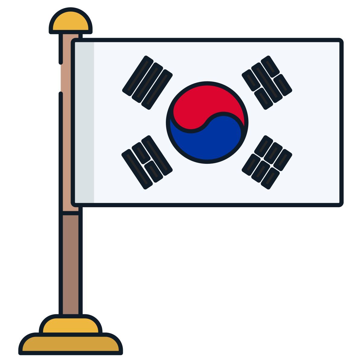 bandeira da coreia do sul icon