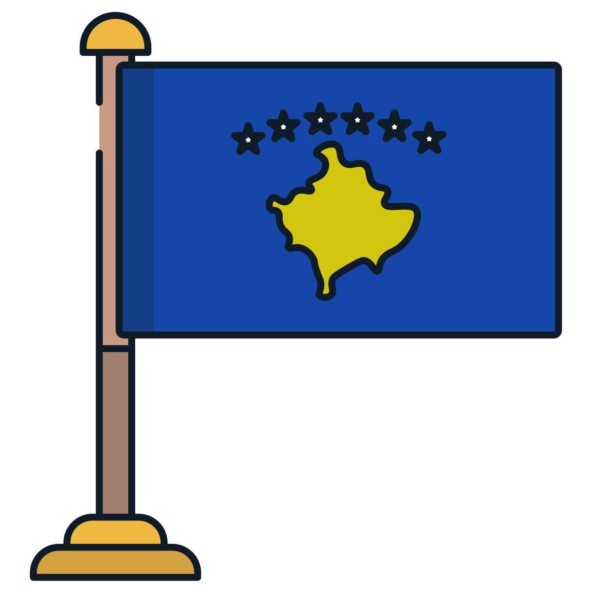 drapeau du kosovo icon