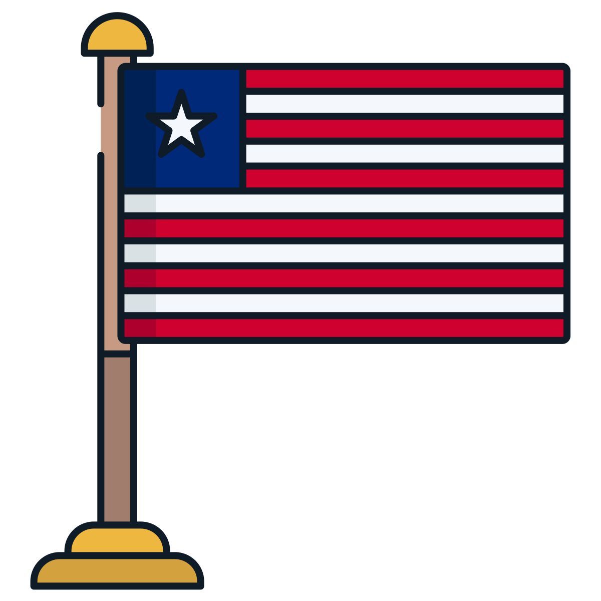 liberia flagge icon