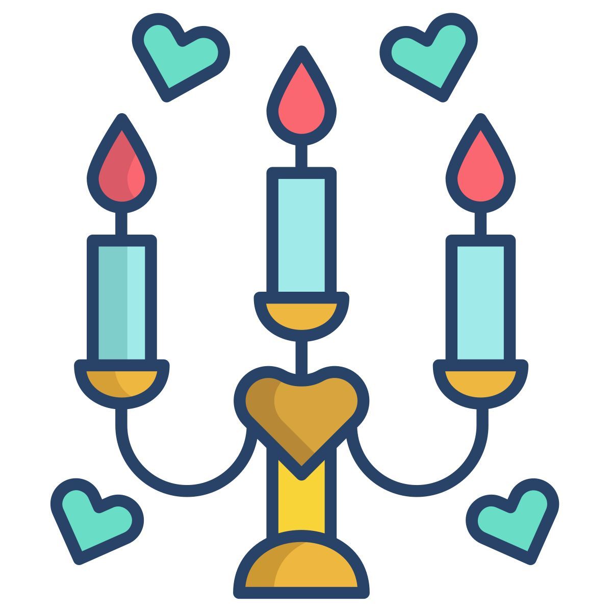 love candles icon