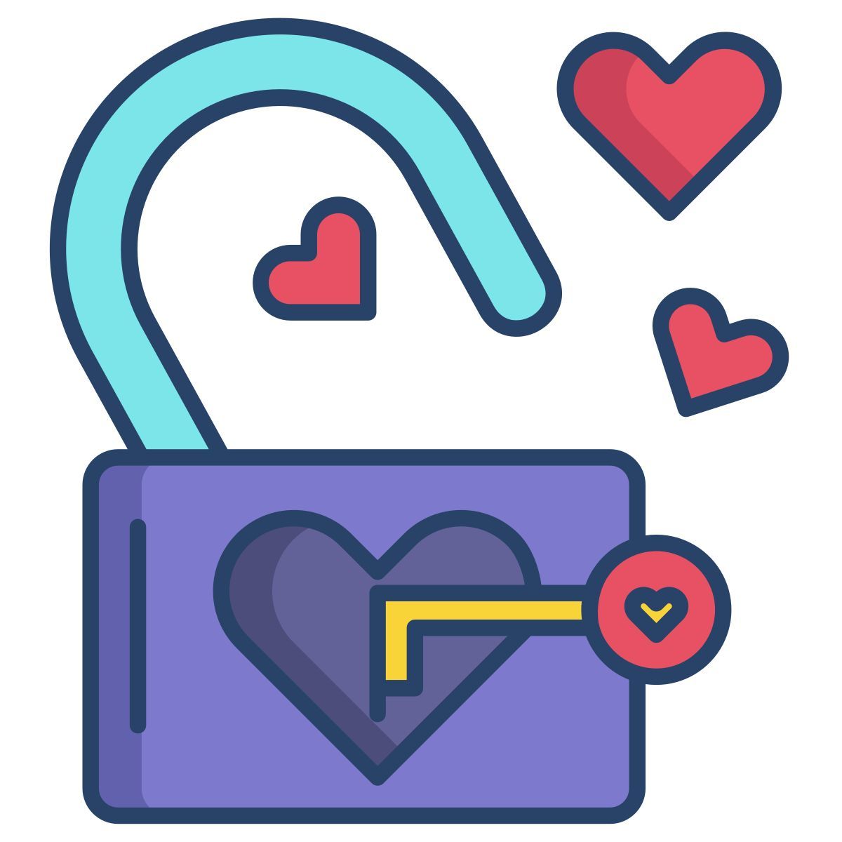 love lock and key icon
