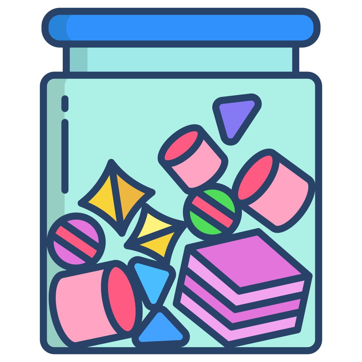 low carb gummy candy icon