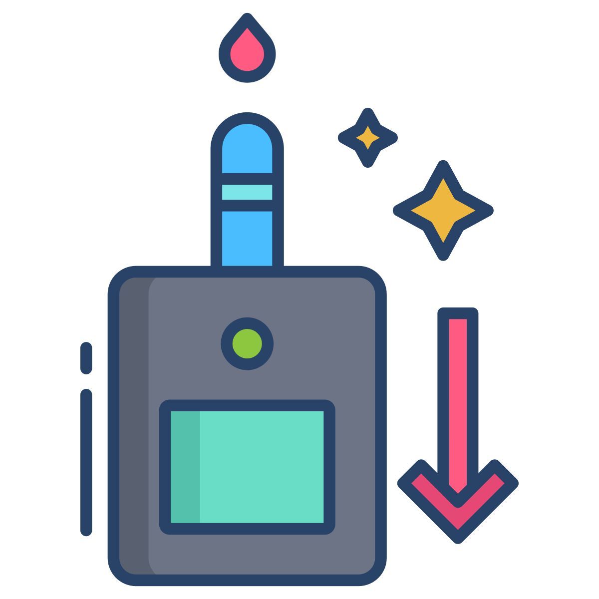 lower blood sugar icon