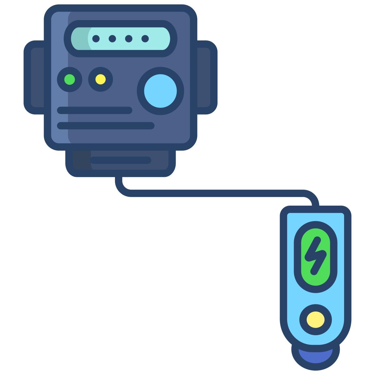 meter battery charger icon