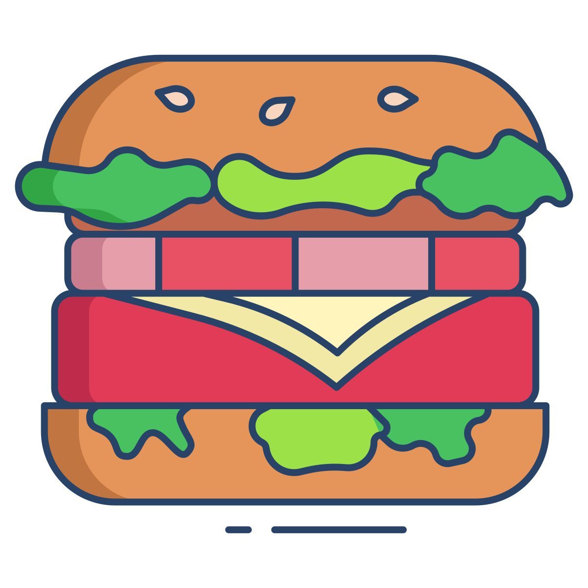 mexican burger icon