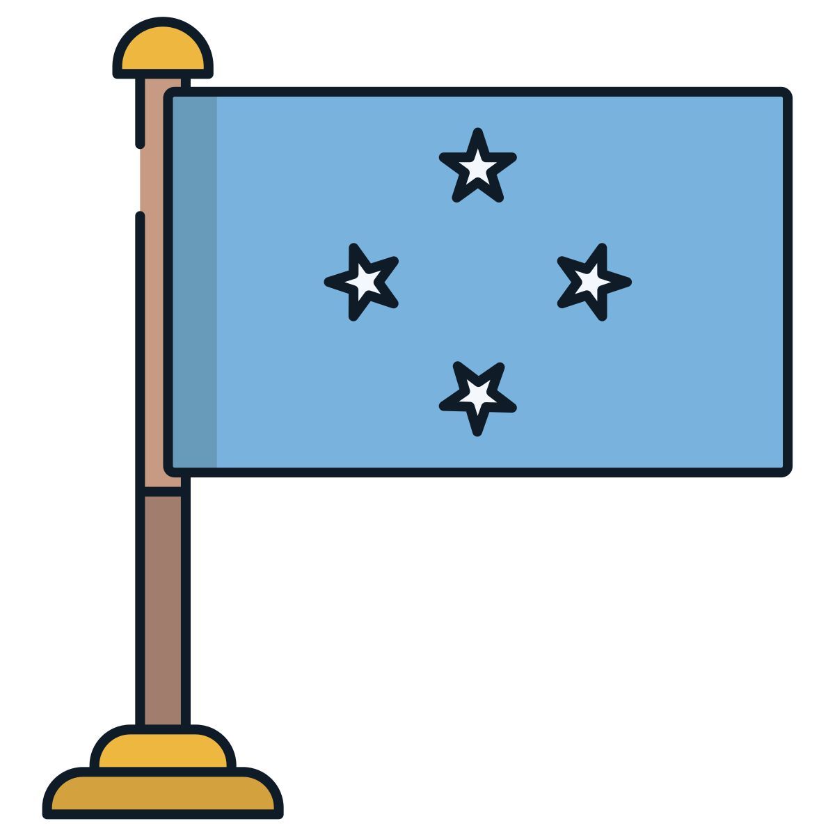 mikronesien flagge icon