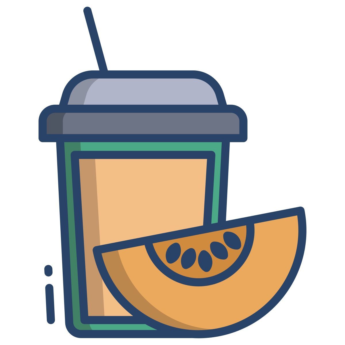 milkshake with cherry icon