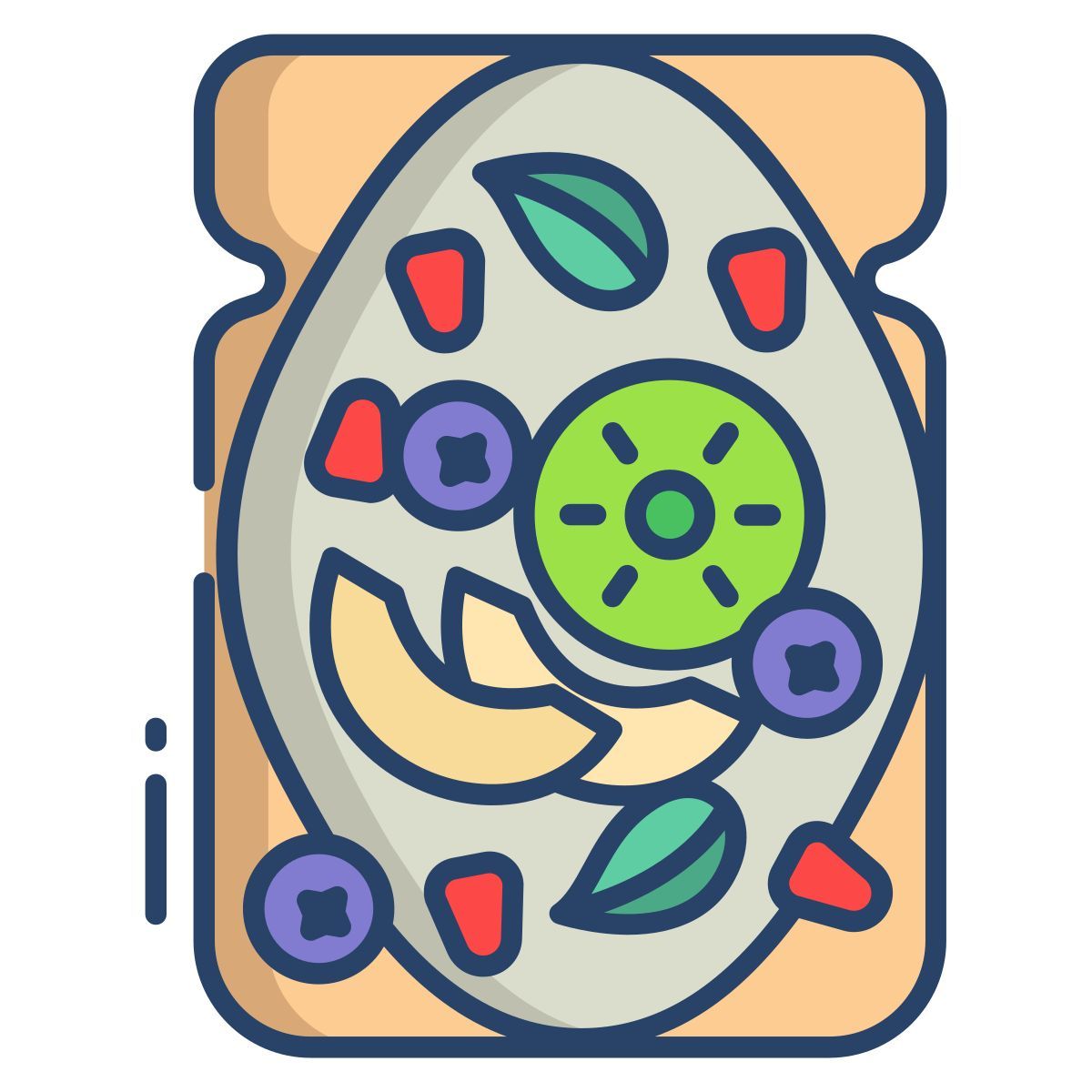 mix fruit toast icon