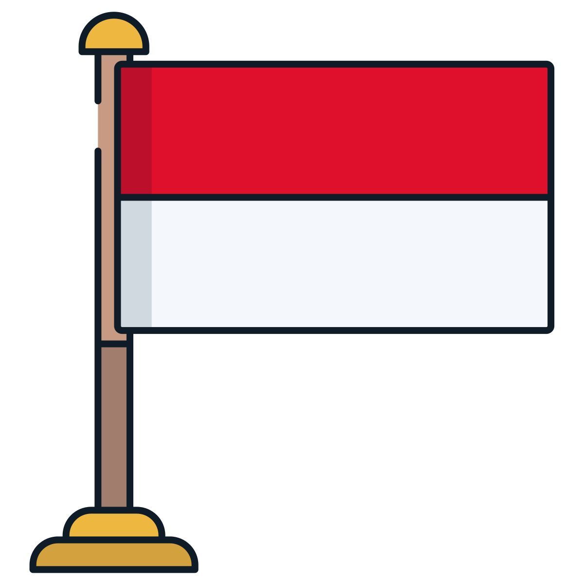 bandeira de mônaco icon