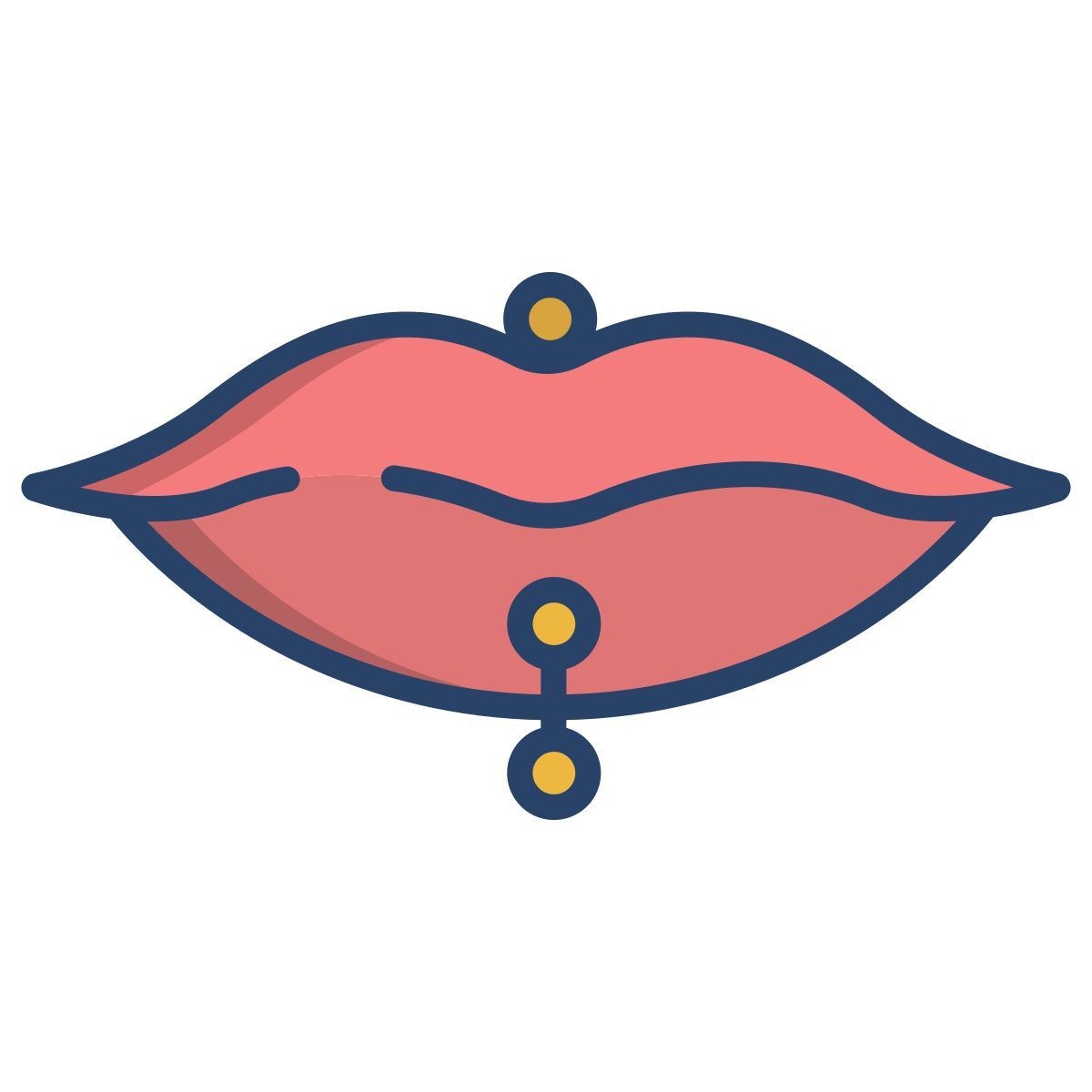mouth piercing icon