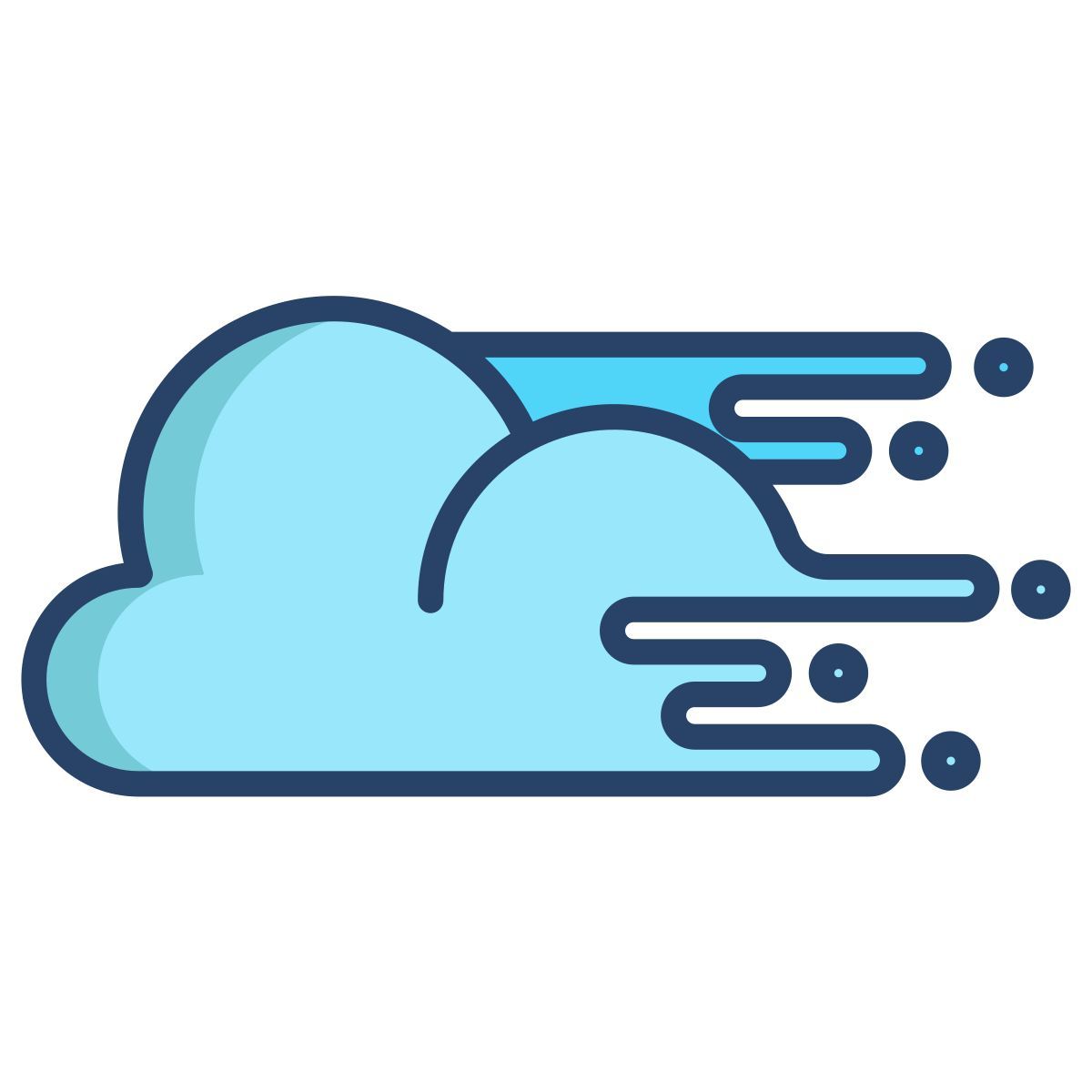 nuage en mouvement icon