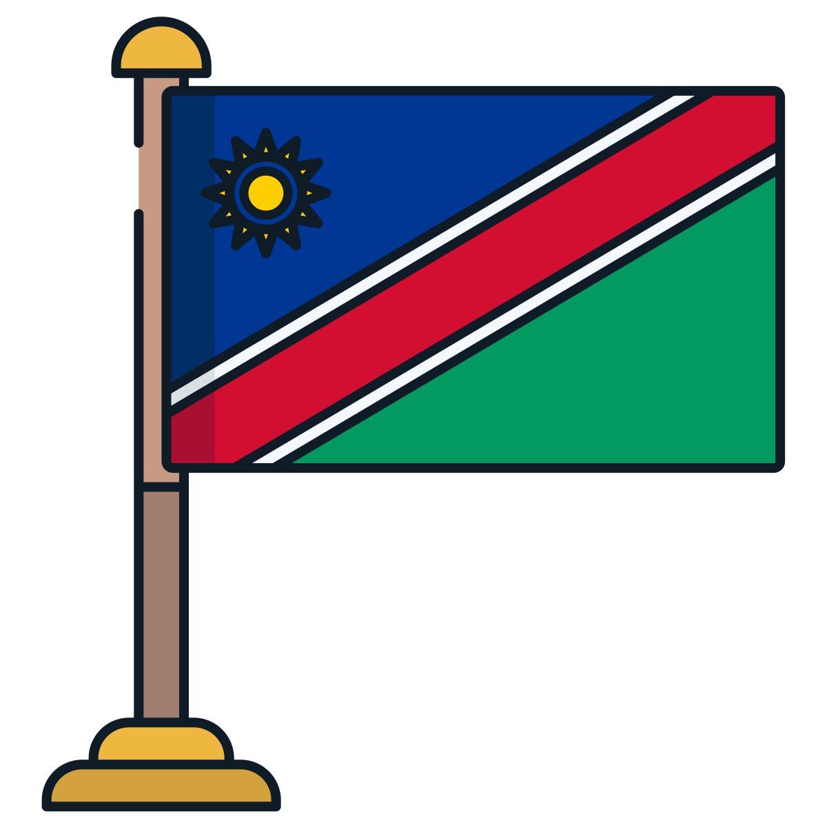 drapeau de la namibie icon