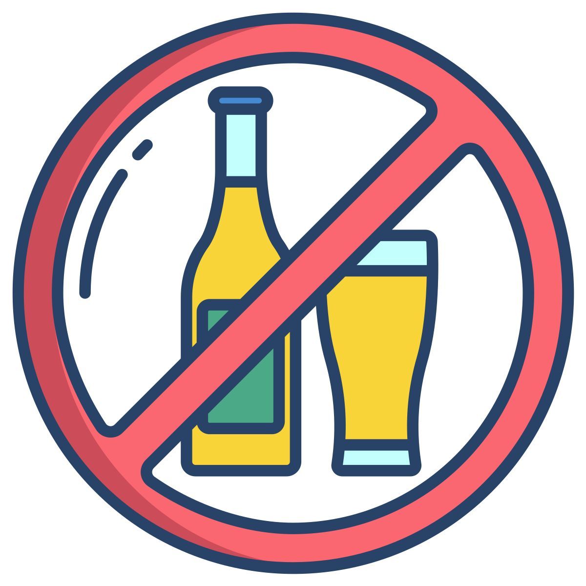 no alcohol icon