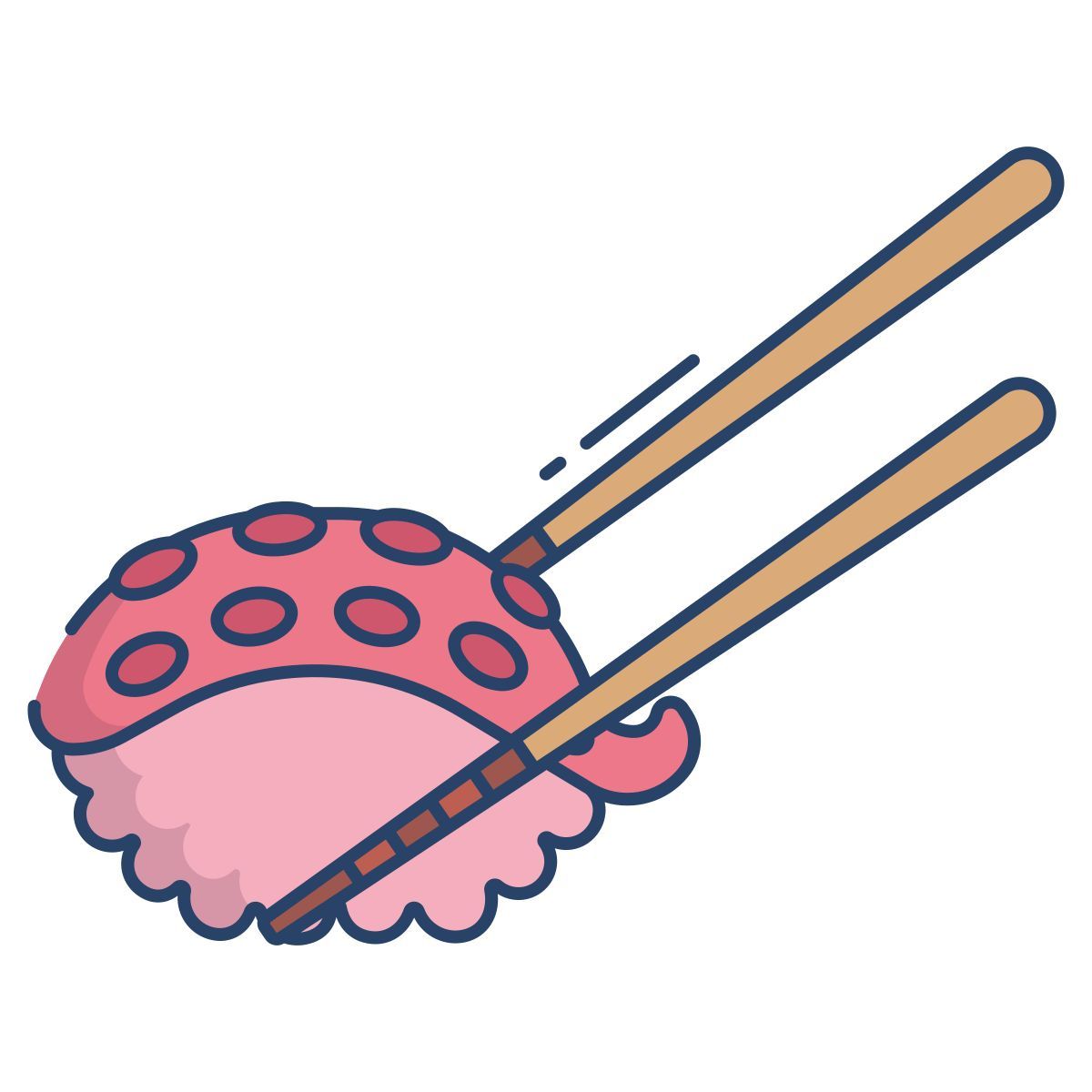 octopus sushi icon