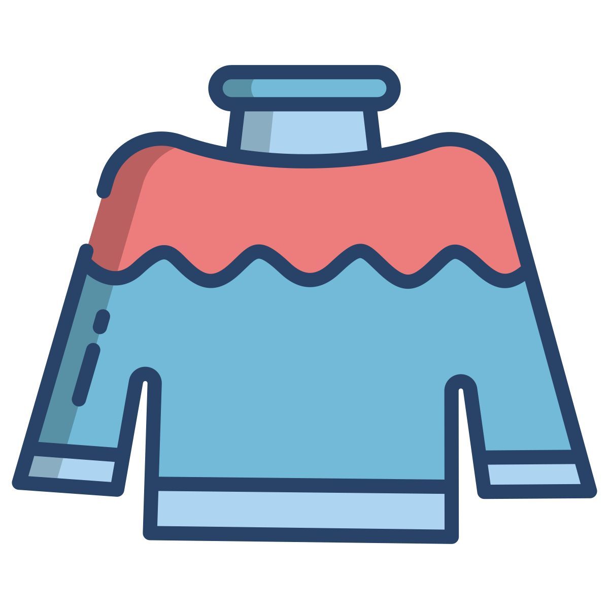 off shoulder top icon