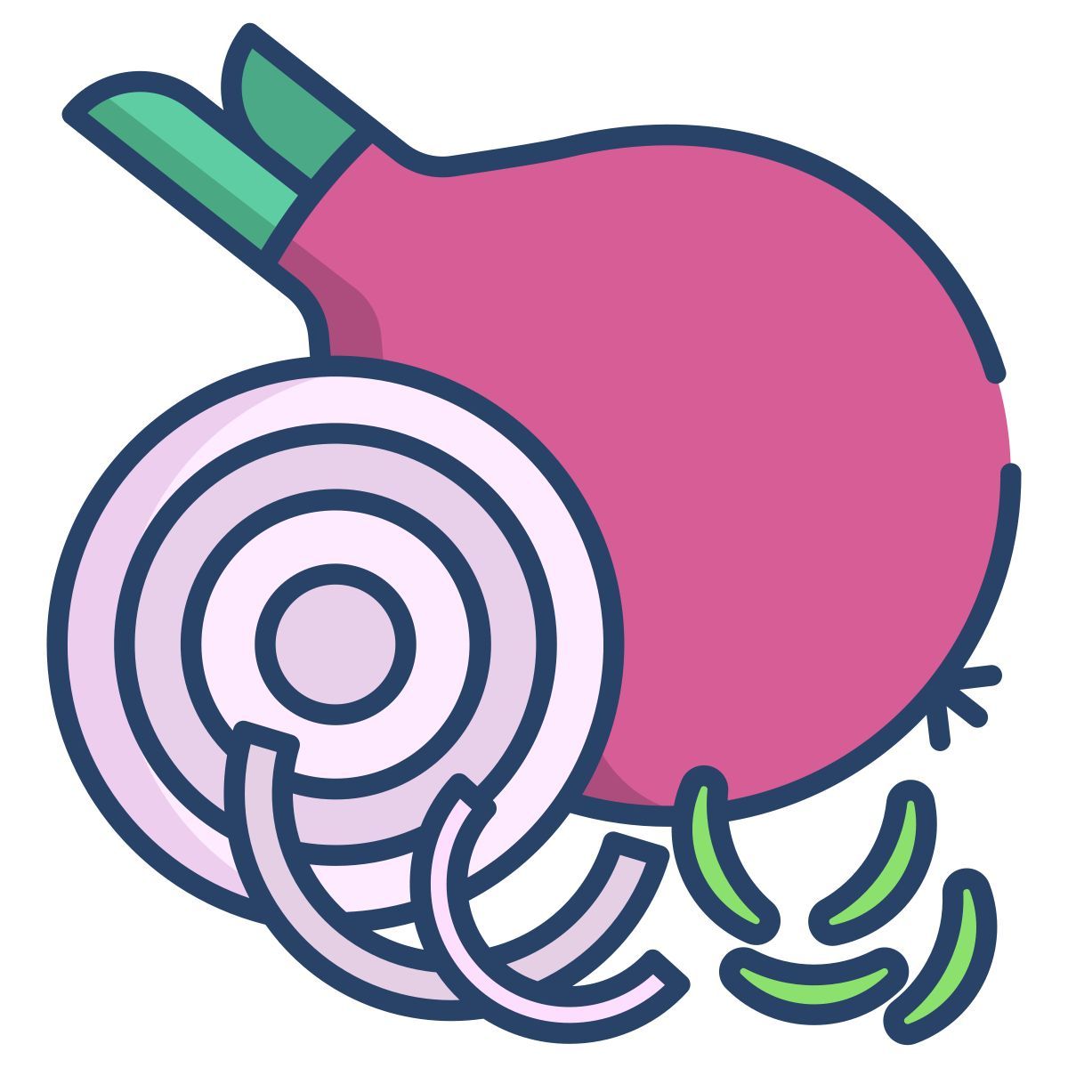 onion and sliced celery rib icon