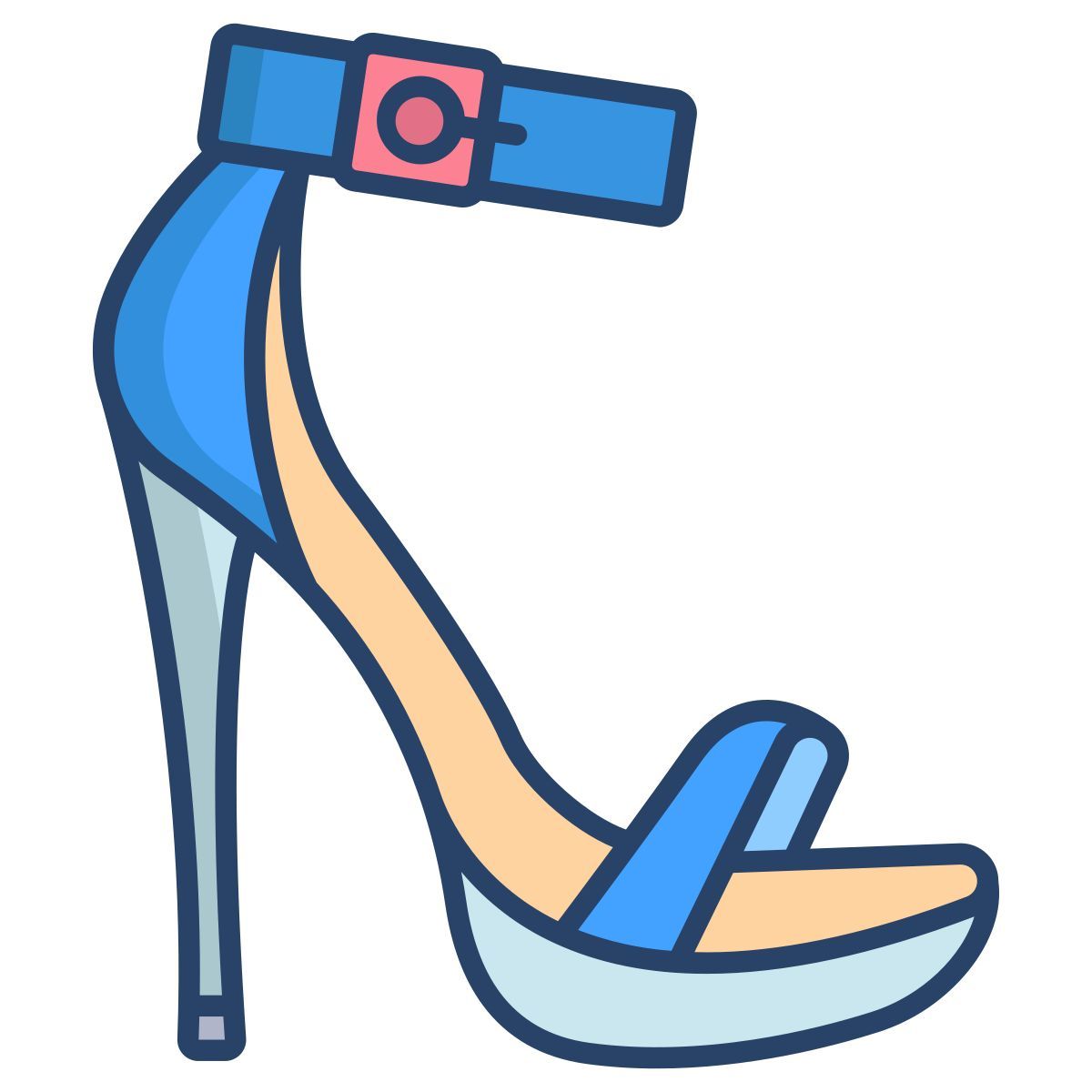 open toe heel icon