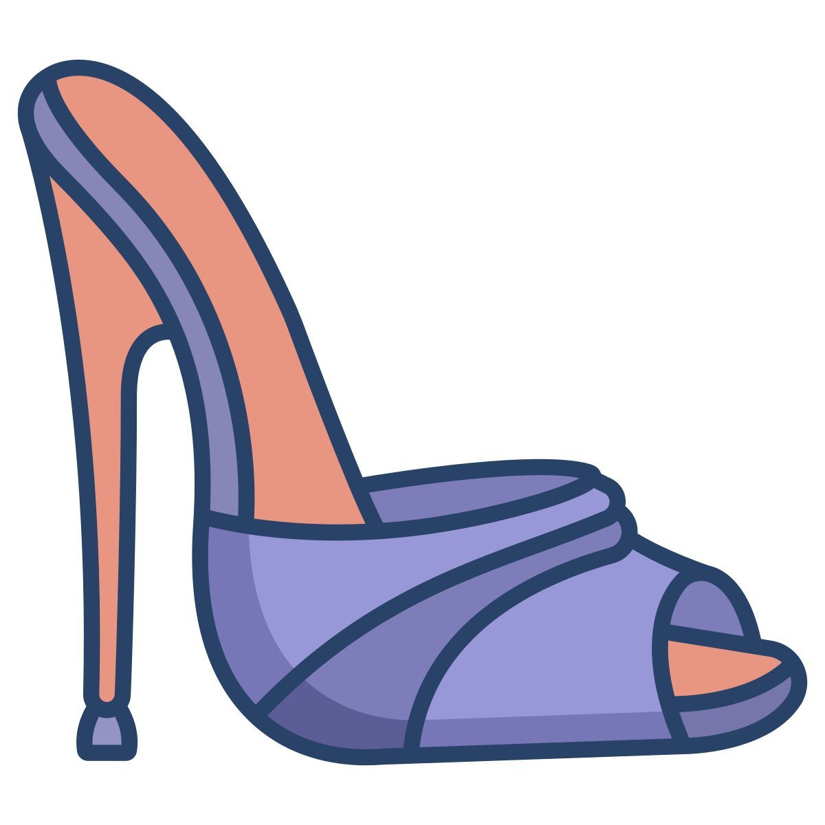 open toe sandal icon