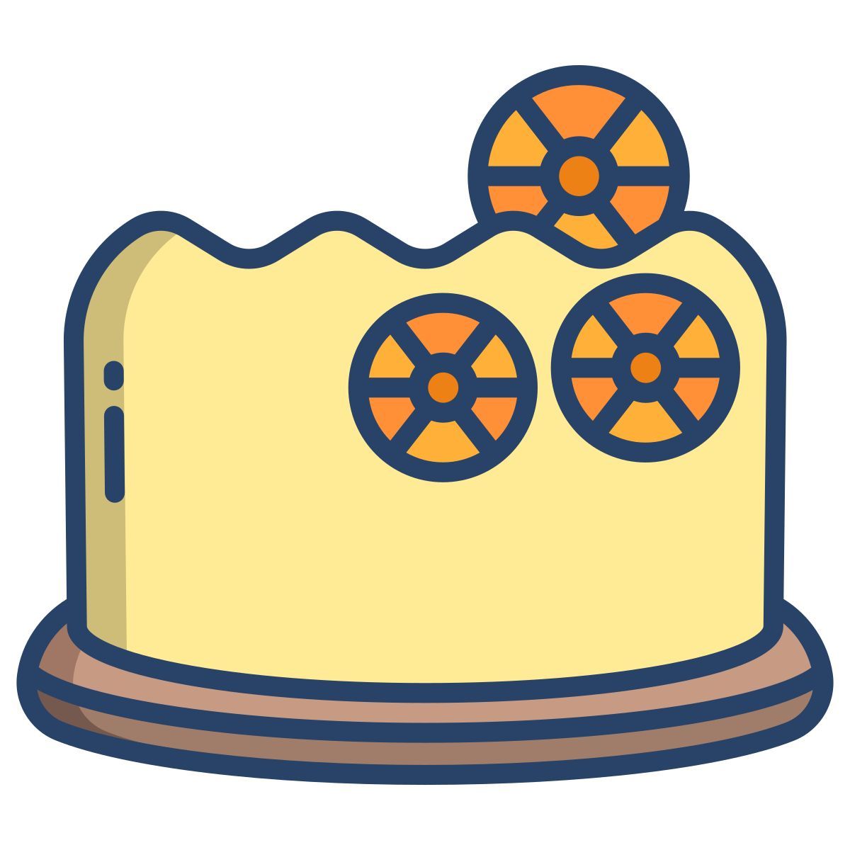 orange pastry icon