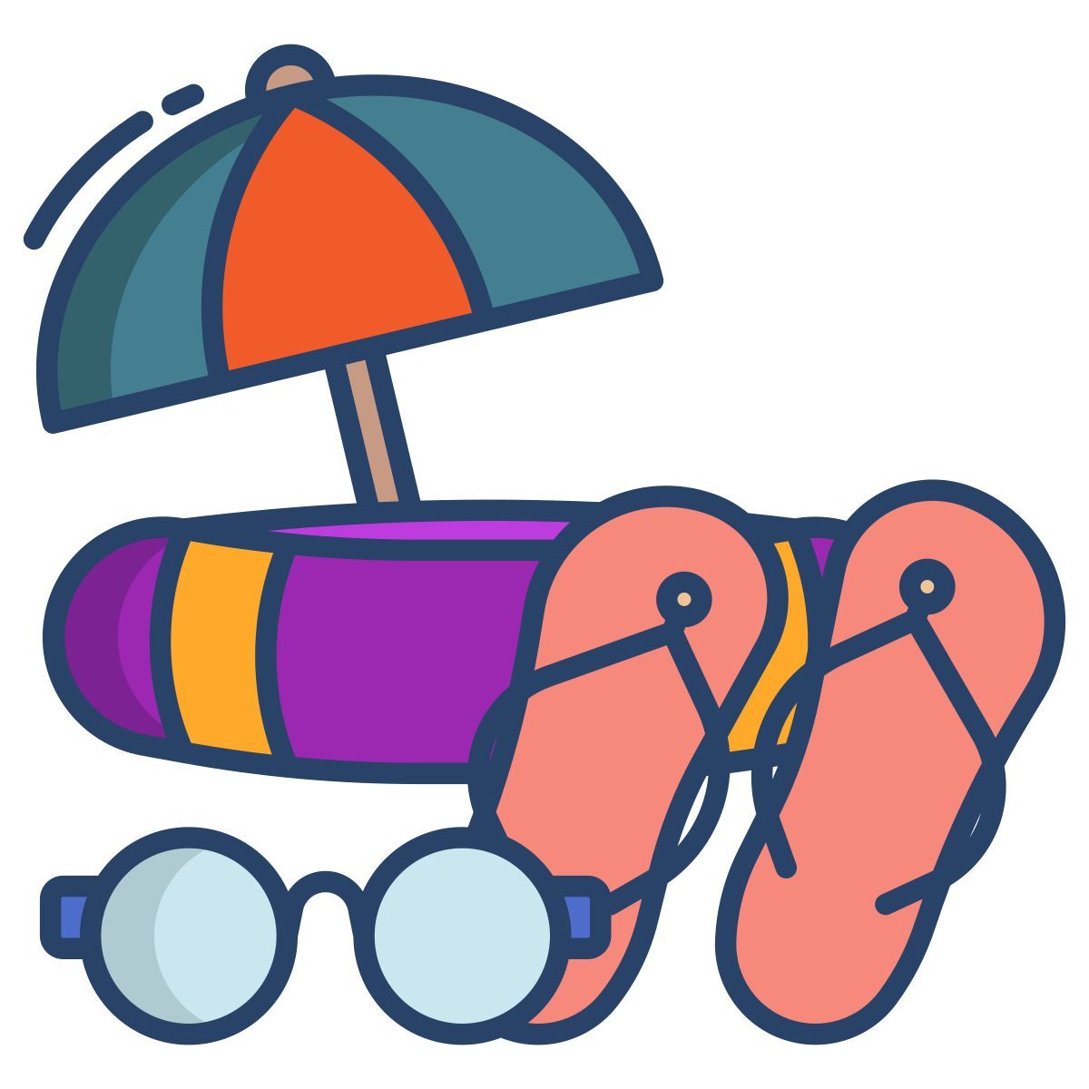 outdoor vacation icon
