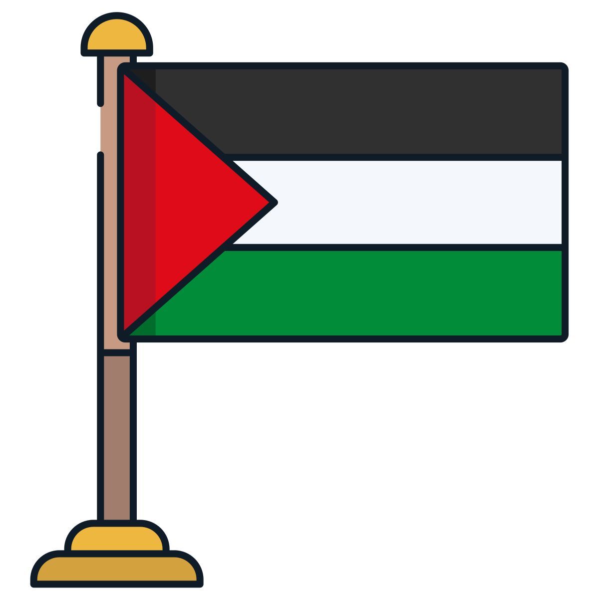 palestine flag icon