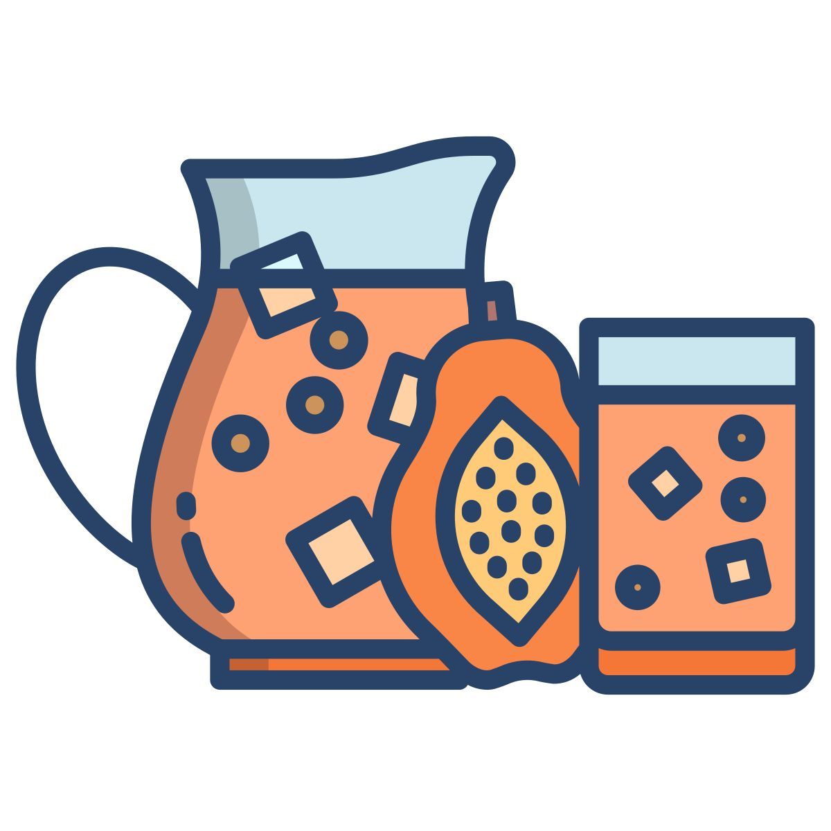 papaya juice icon
