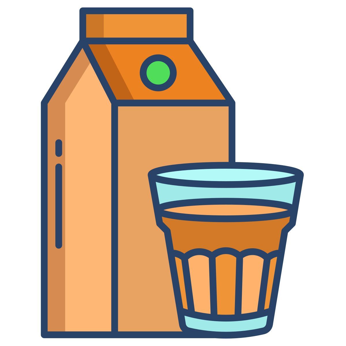 paper tea flask icon