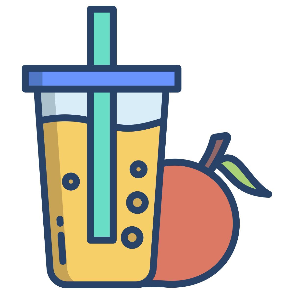 peach juice icon