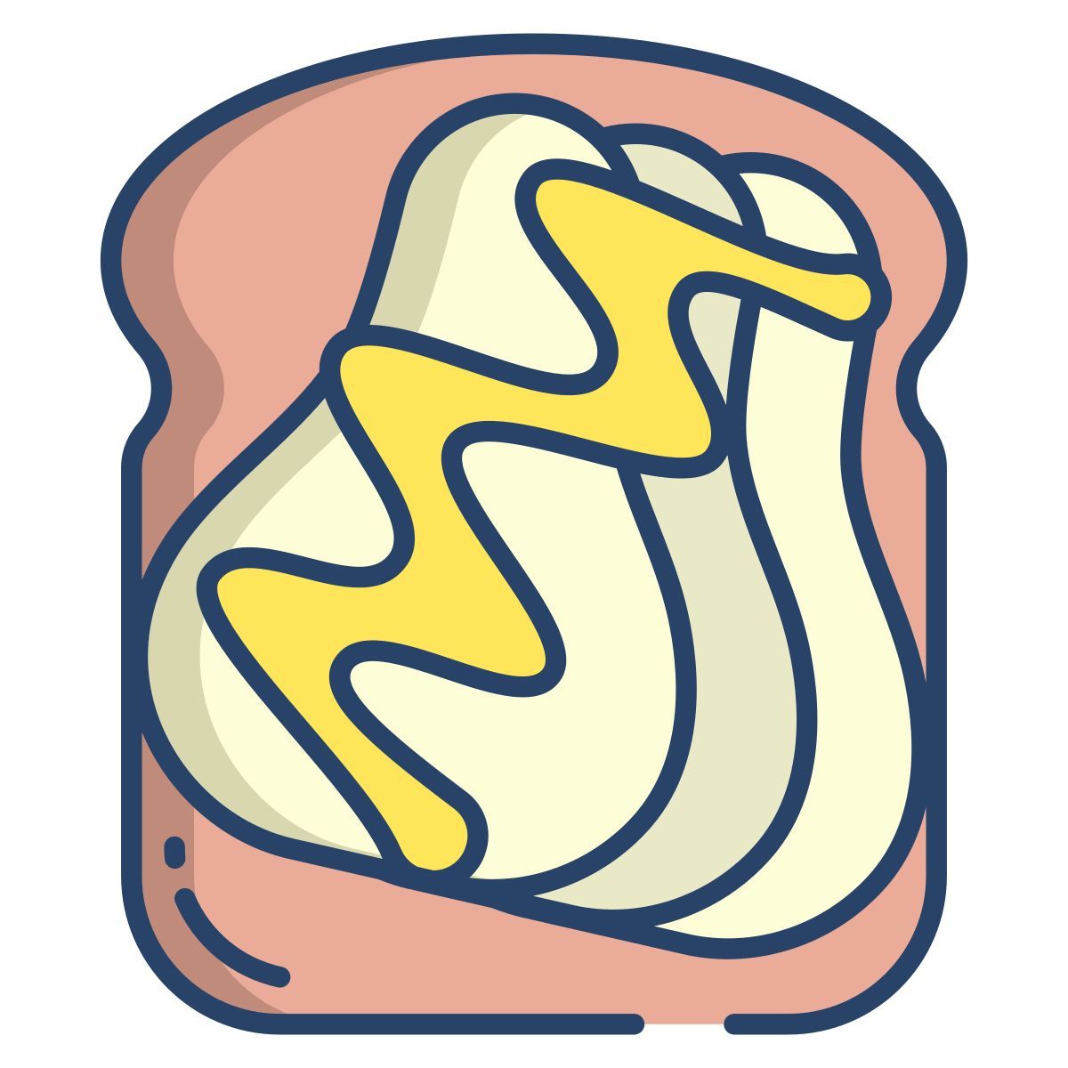 pear toast with honey icon