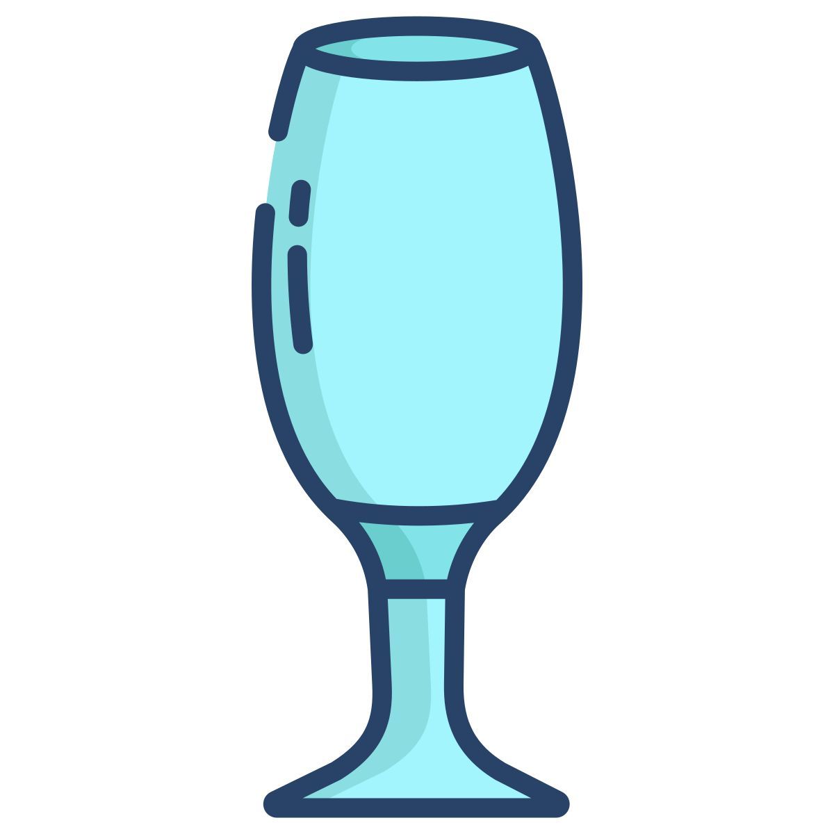 pilsner glass footed icon
