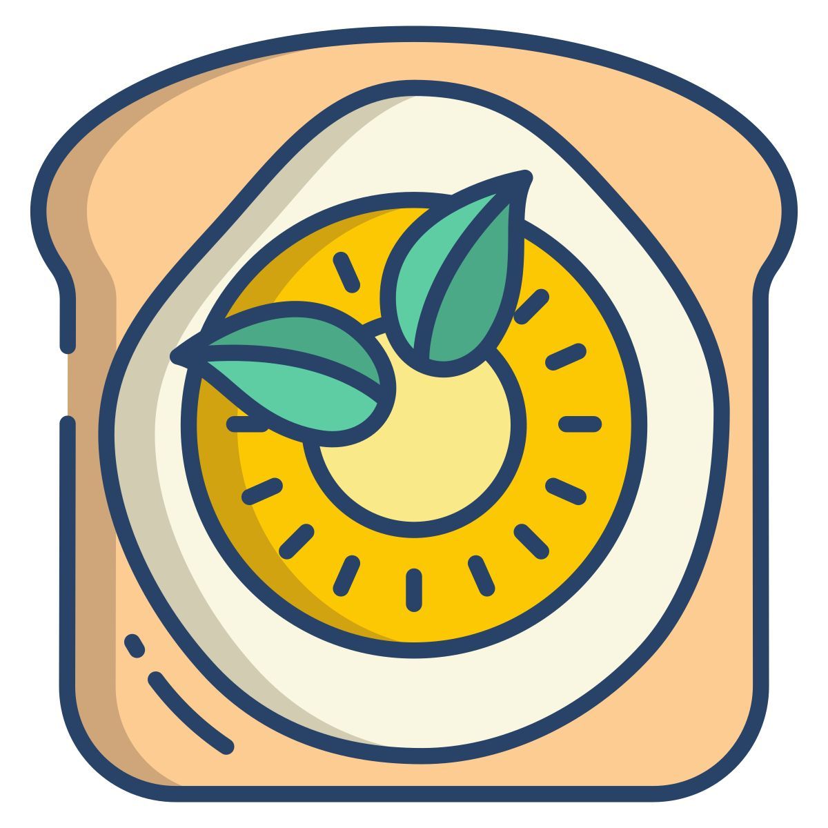 pineapple toast icon