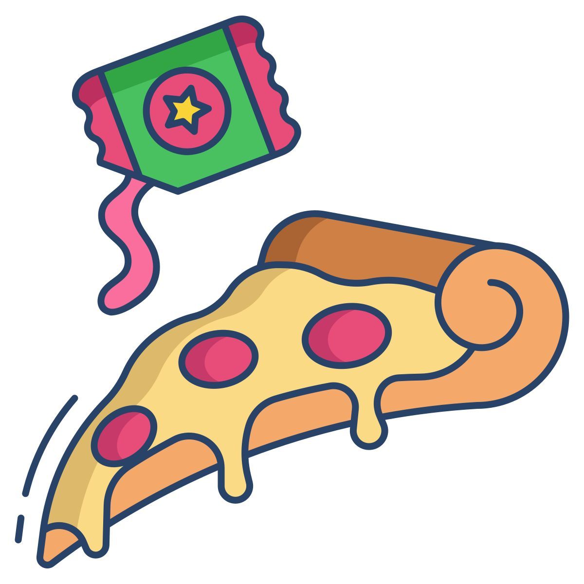 pizza and ketchup icon