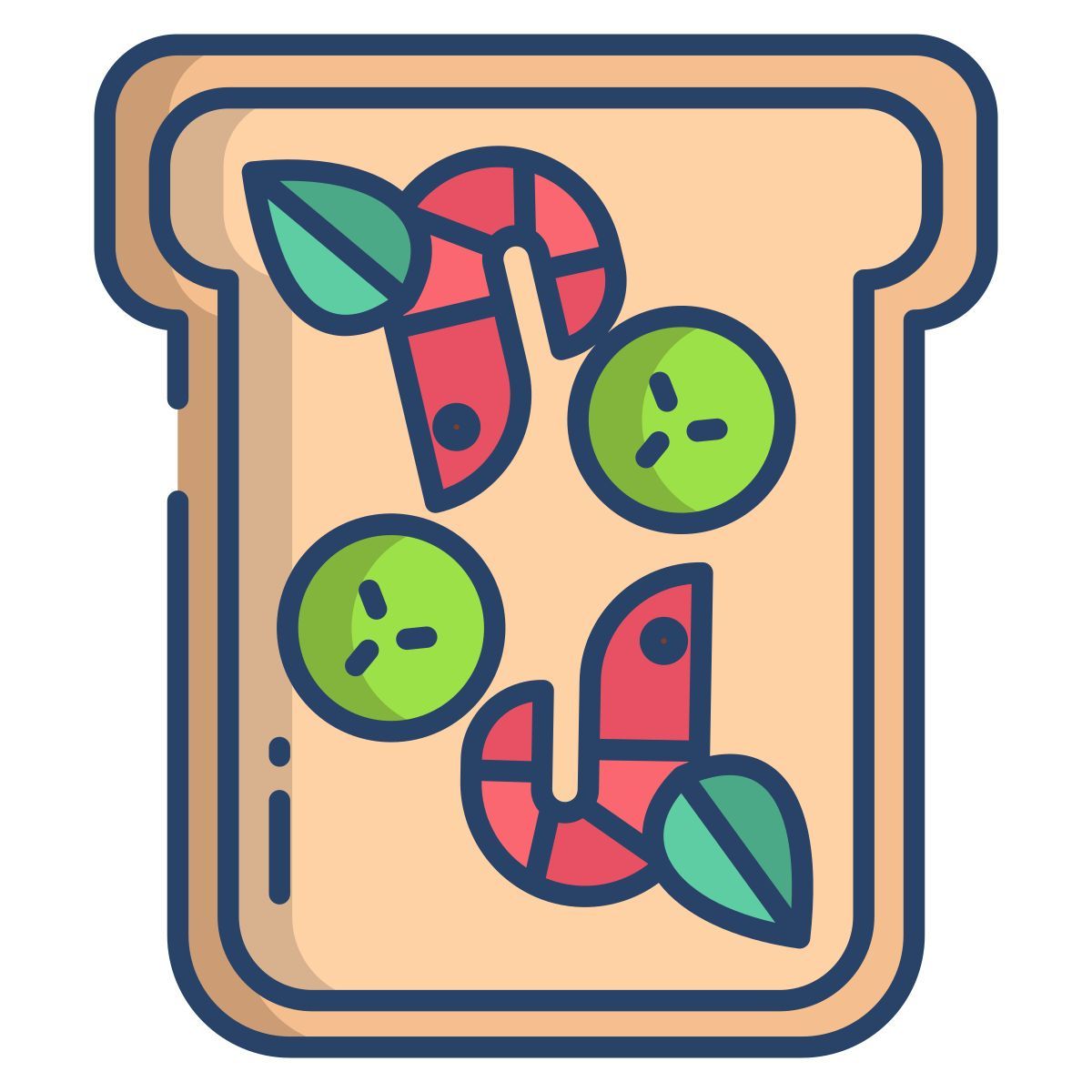 prawn toast icon