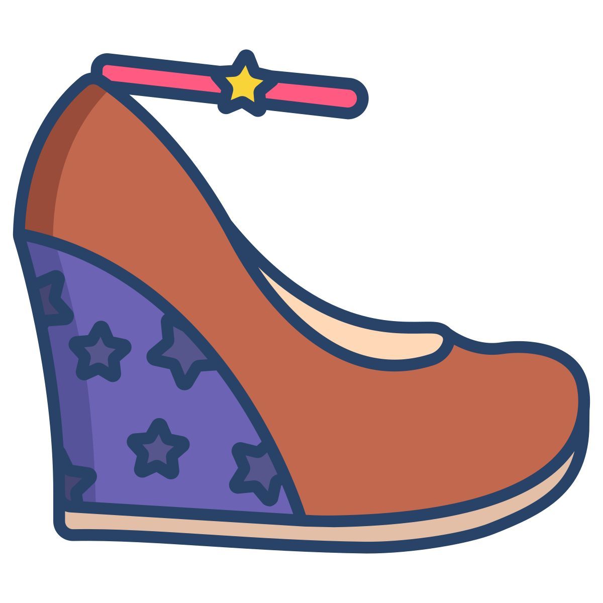 pump shoe wedge icon