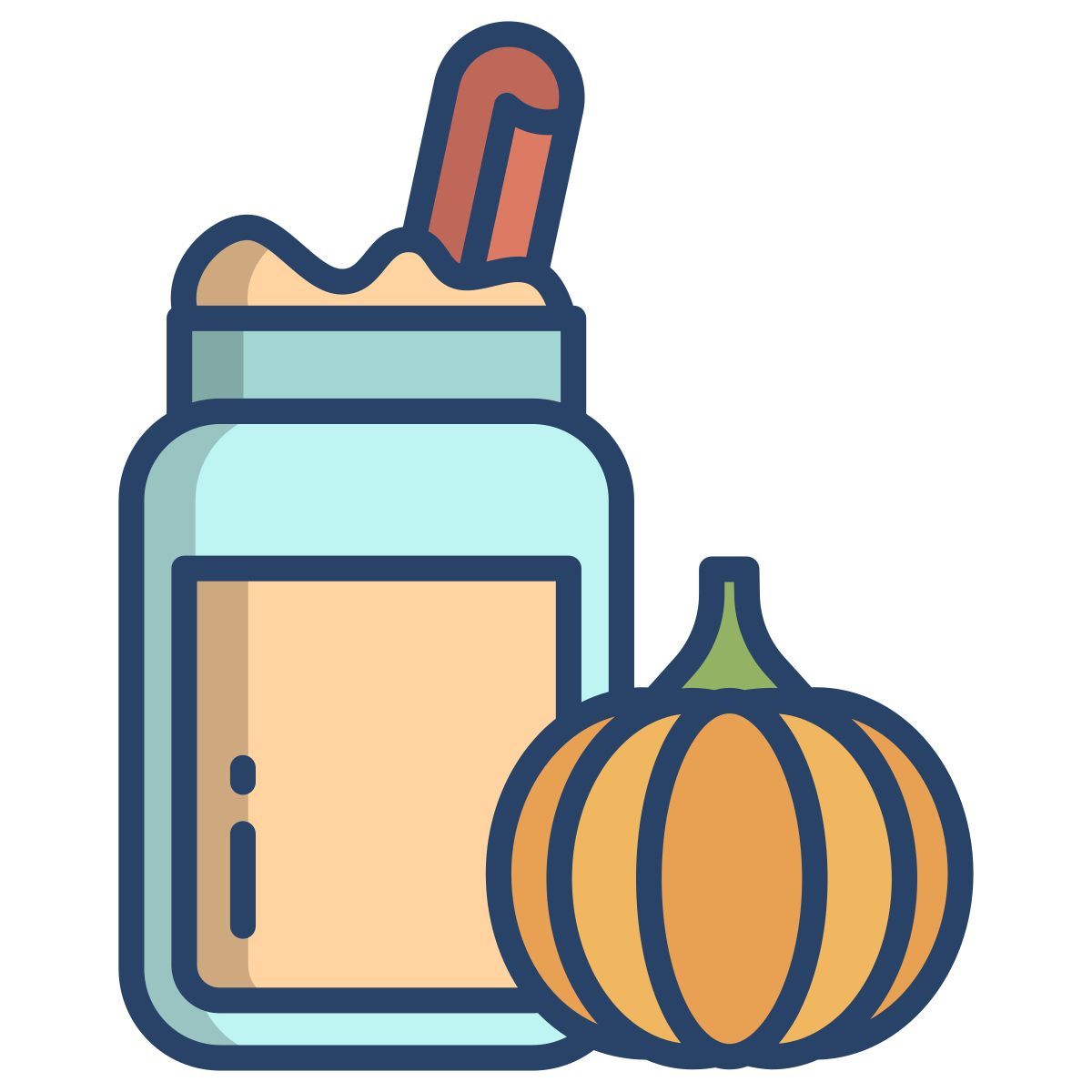 pumpkin pie smoothie icon