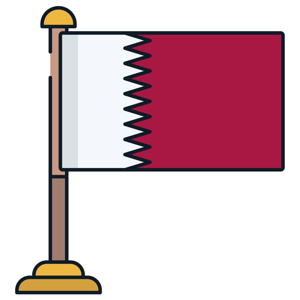 qatar flag icon
